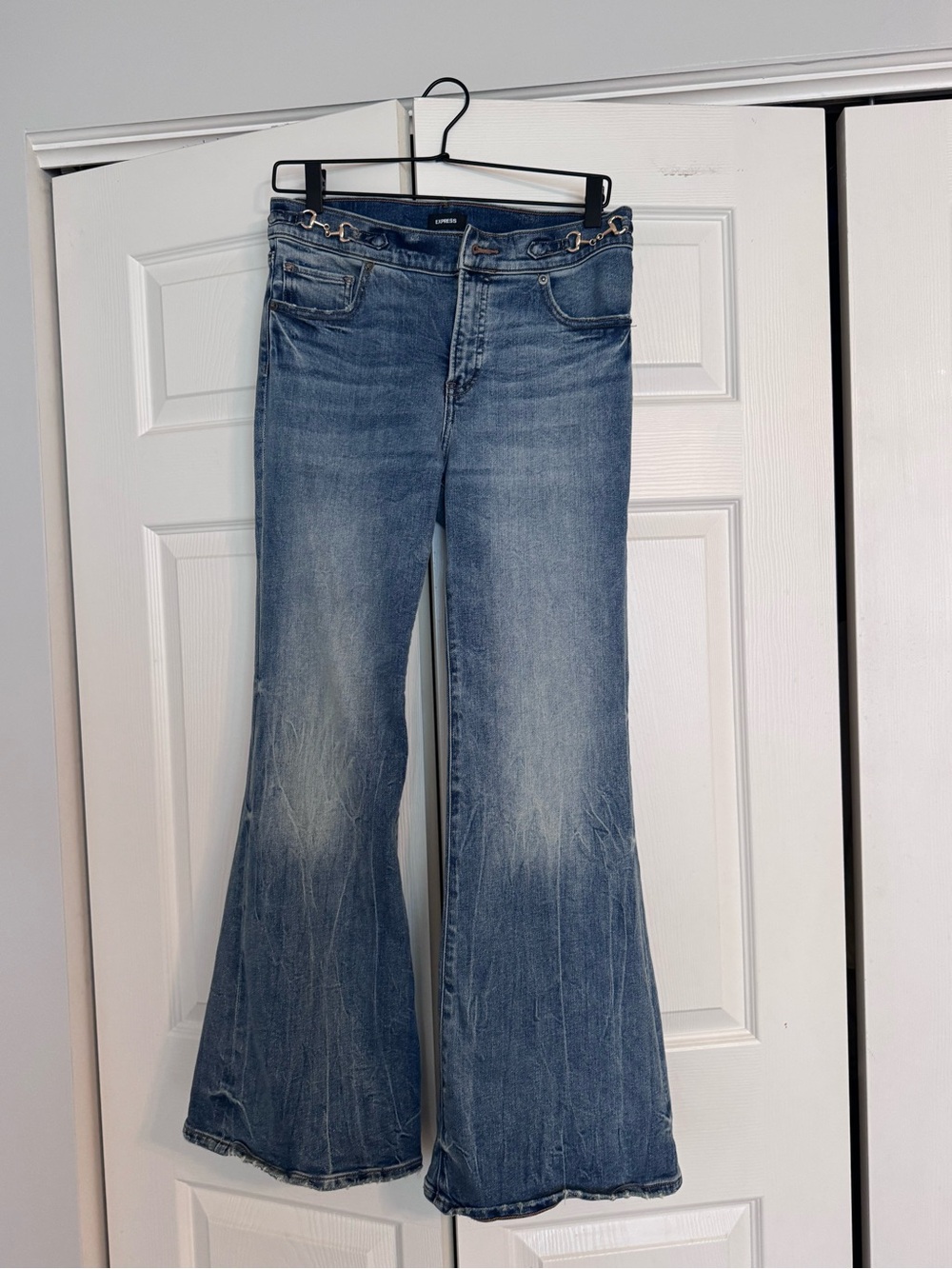 Express Extra Flare Denim 6 Short